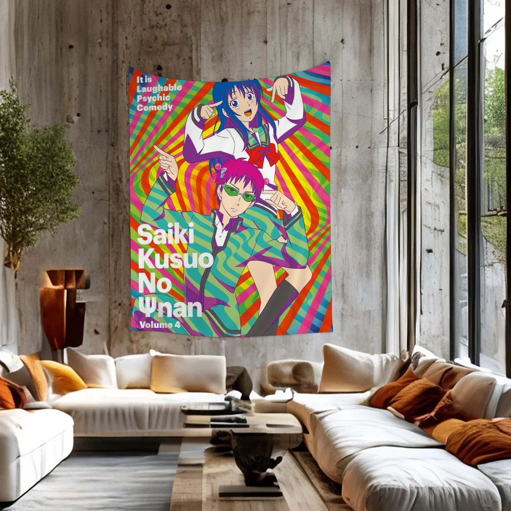 Япония мультфильм аниме Сайки К диаграмма гобелен богемные настенные гобелены