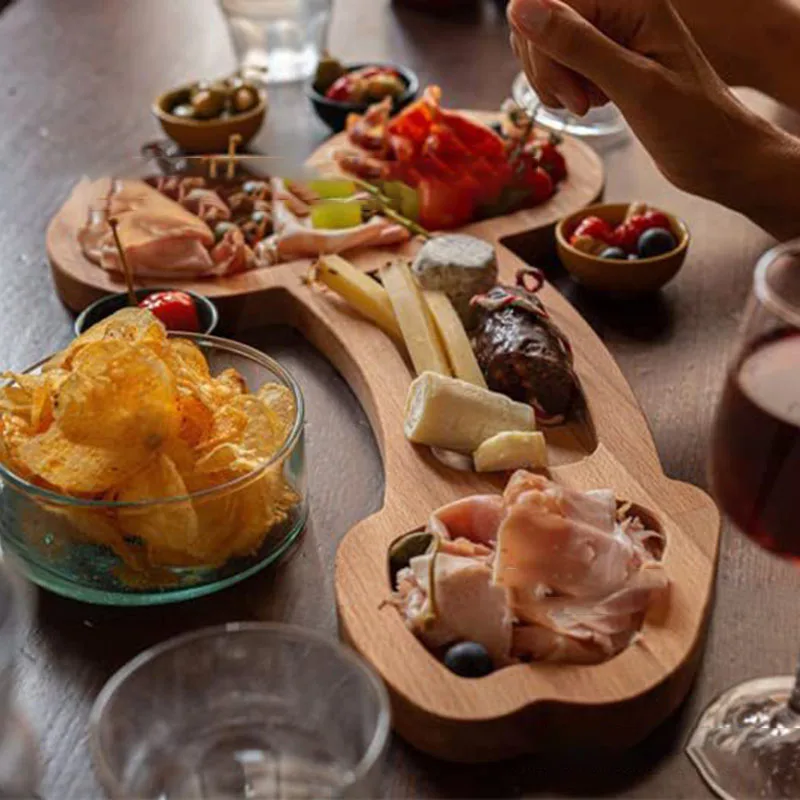 Поднос для вина деревянное блюдо еды украшение кухонная доска апертиков