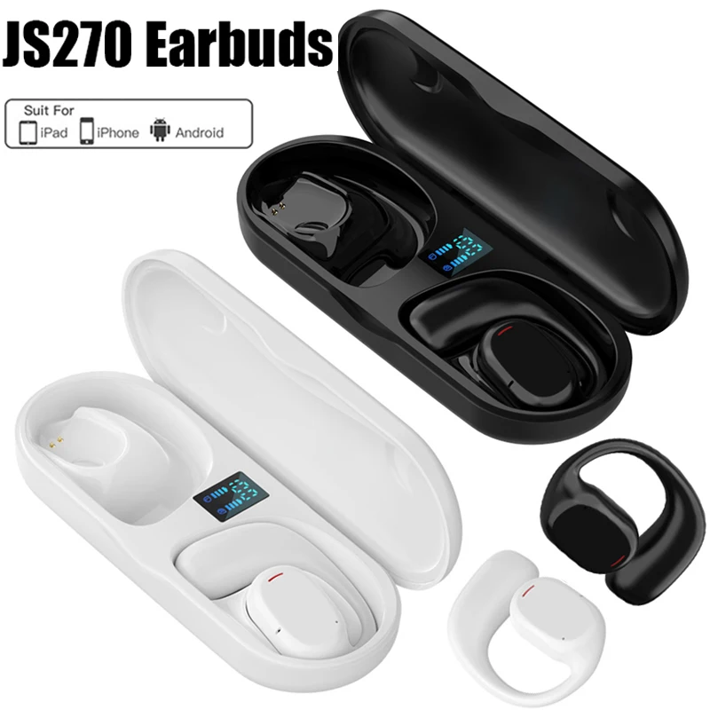 

New Original JS270 TWS Air Fone wireless headphone Bluetooth headset stereo sports earbuds LED headphone PK E6S Pro6 I7s Y50 Y30
