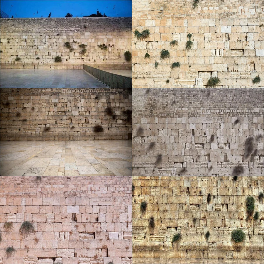 Фон для фотосъемки с изображением стены старинного jerusма