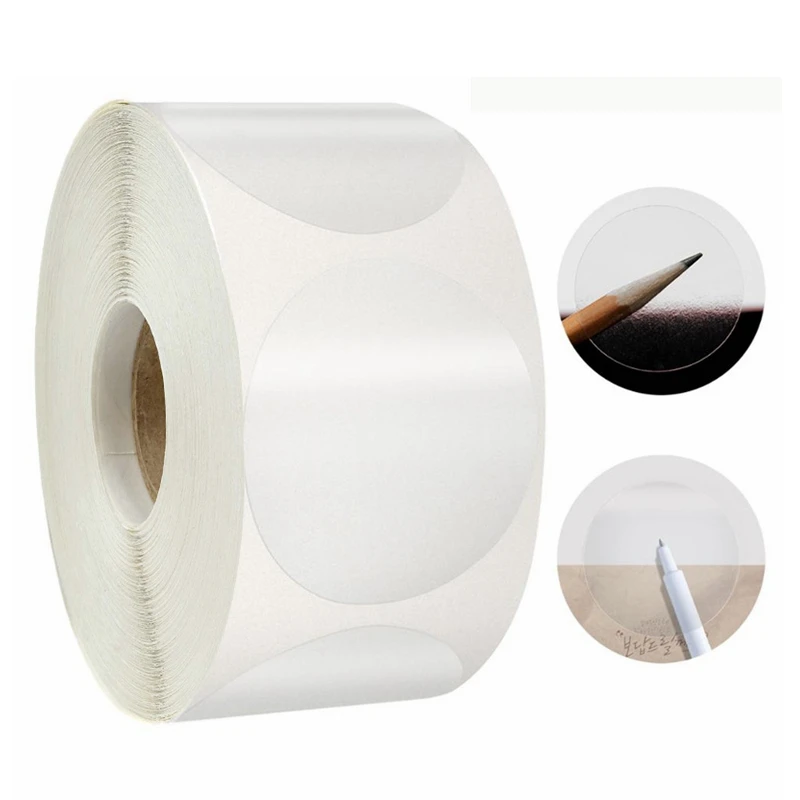 

500pcs Transparent Round Stickers Business Packing Sealing Adhesive Labels Scrapbooking Cookie Bag Sealing DIY Gifts Stickers