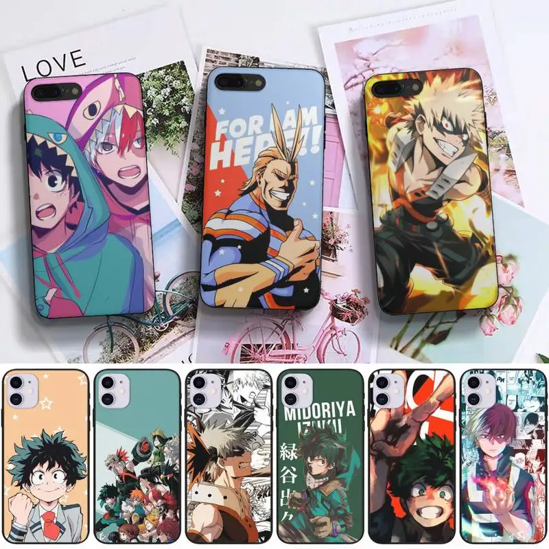 

Boku No Hero Academia Phone Case Fundas Shell Cover For Iphone 6 6s 7 8 Plus Xr X Xs 11 12 13 Mini Pro Max