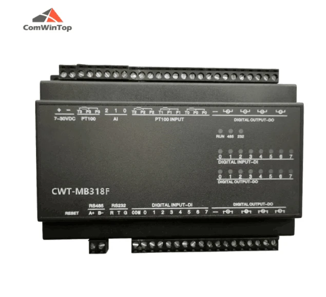 CWT-MB318F, 4PT, 4AI, 4AO, 8DI, 6DO, RS485, RS232, Ethernet, Modbus, Rtu, Tcp, Io, módulo de adquisición