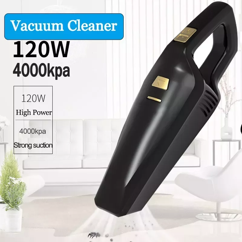 

NEW2023 4000PA Car Vacuum Cleaner Portable Handheld Cordless 12V USB Super Suction Wet/Dry Vaccum Cleaner for Car Home Pet Hair