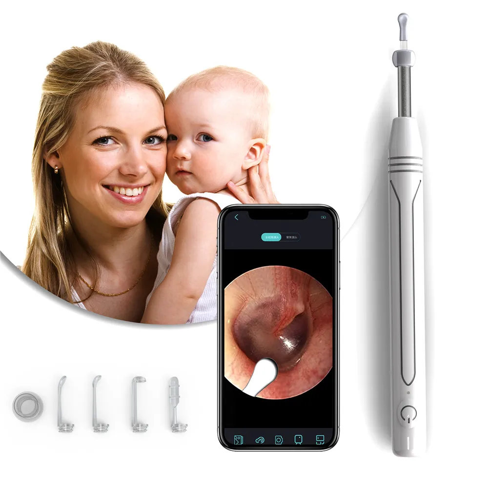 

Wireless Smart Visual Ear Cleaner Otoscope Ear Wax Removal Tool with 1080P Camera Ear Endoscope Wifi Kit for Iphone Ipad Android