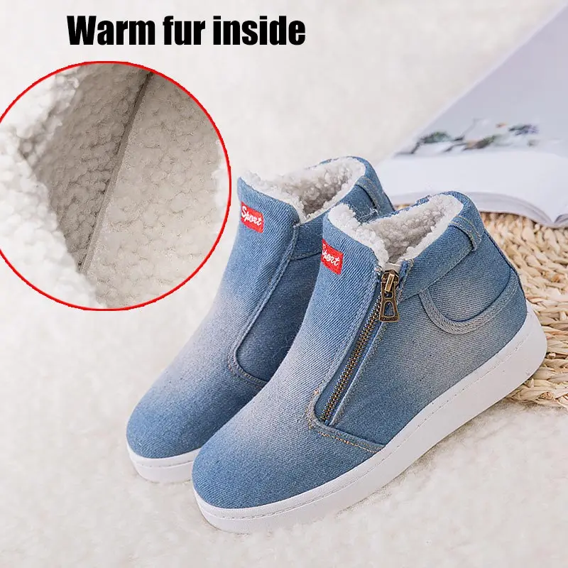 

2022 Winter Thick Sole Warm Winter Casual Shoes Cowgirl Boots Women's Boots Ultra Ankle Boots Women's Shoes 4 Colors 35-44
