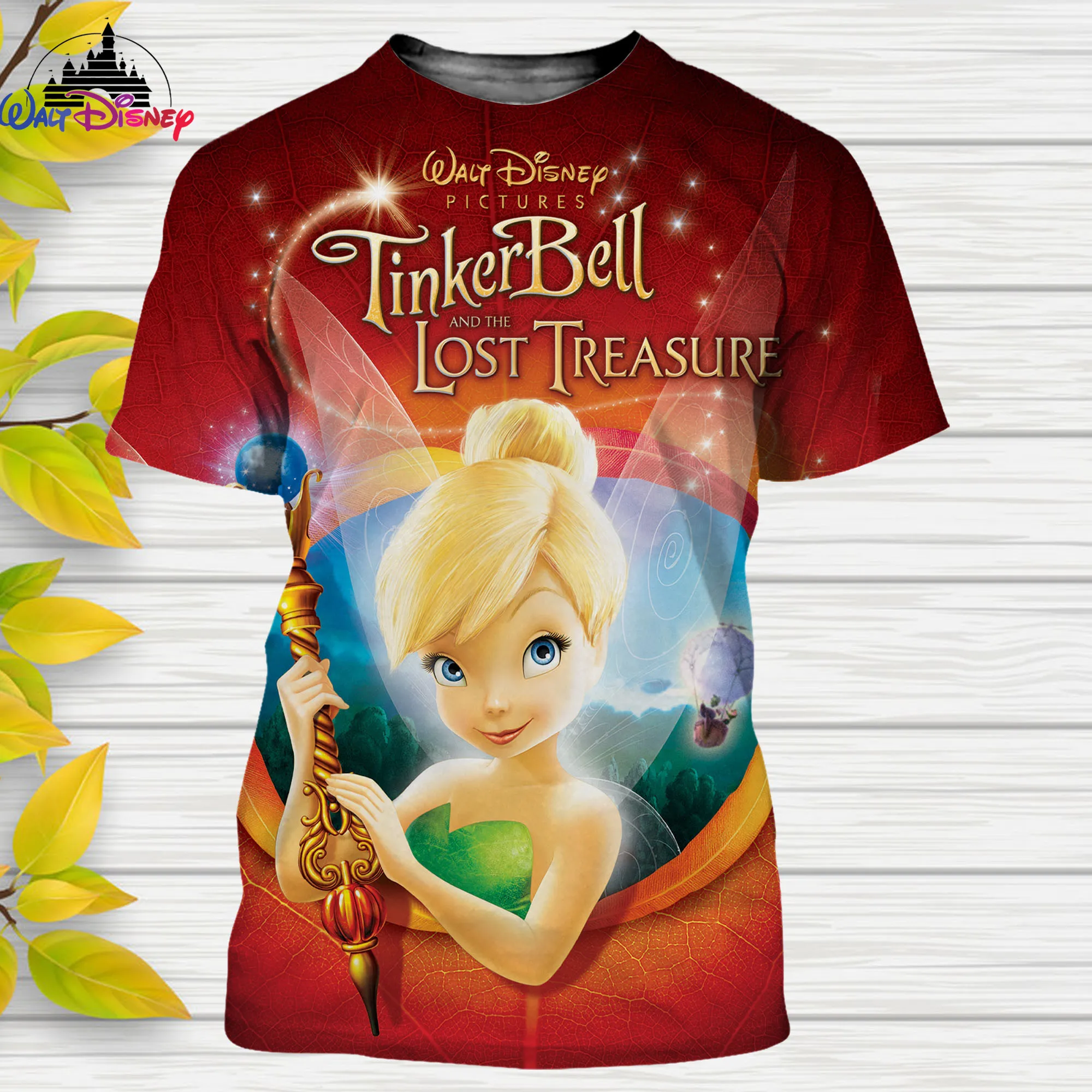 

Tinker Bell Cartoon Disney men women t shirt casual style 3D print Summer Casual Streetwear Tee Tops