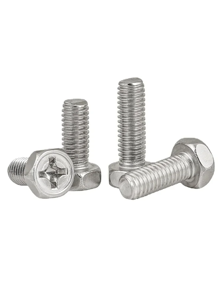 50 шт. M3 m4 шестигранный болт Phillips al L = 5-18 мм 16 10 12 м GB29.2 болты с крестообразным