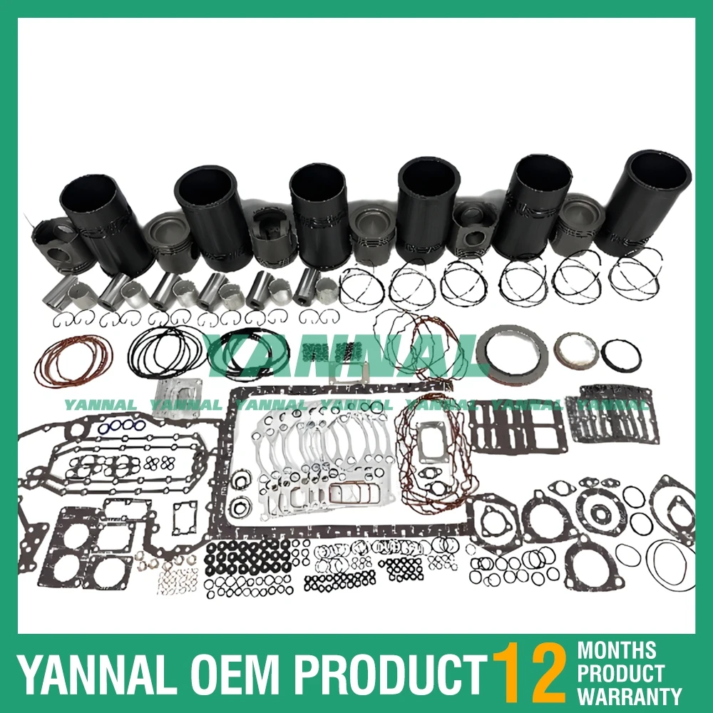 Высококачественный комплект гильз цилиндра QSK23 с набором прокладок 4095489 4089357 4095490