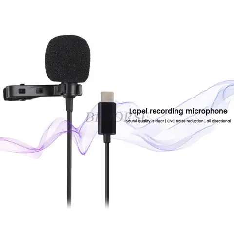 Петличный микрофон Type-c для DJI OSMO Pocket 3/Action 2/Action 3/Action 4, аксессуары для аудиокабеля высокого качества, адаптер