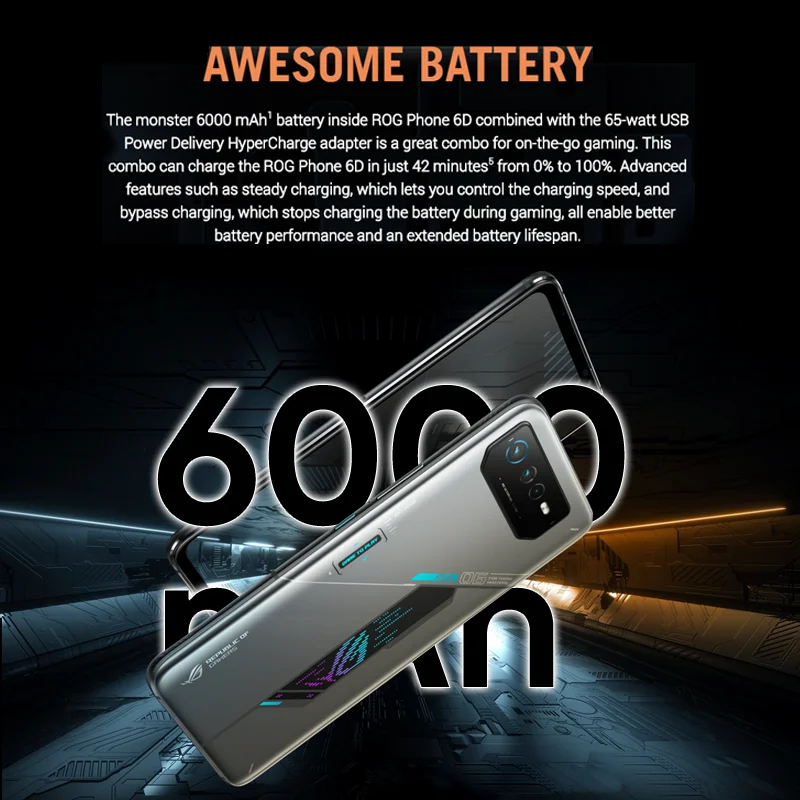 ASUS ROG Phone 6D Ultimate игровой телефон MediaTek Dimensity 9000 ...
