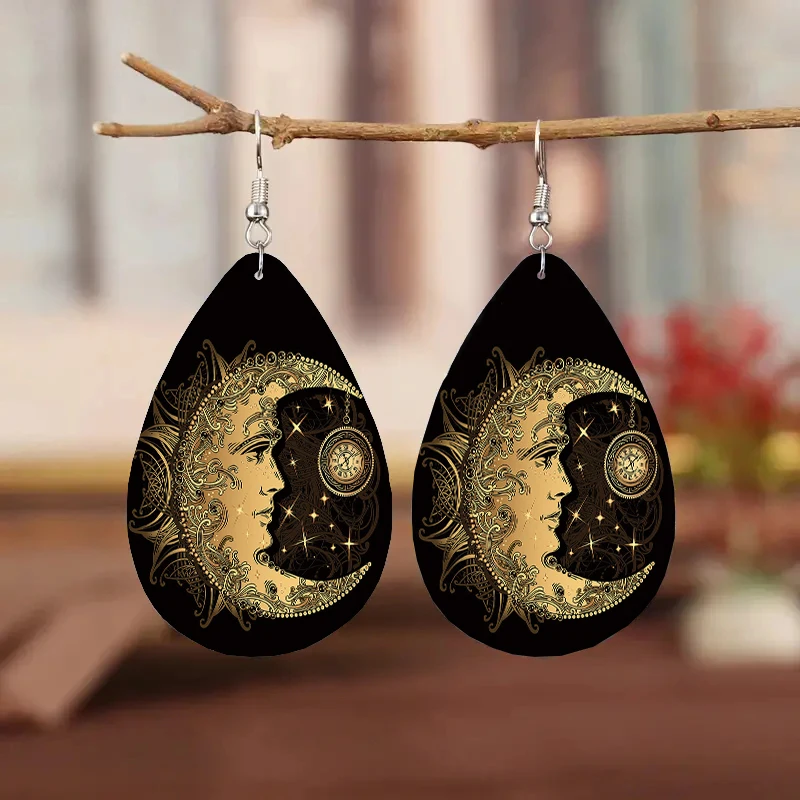 1 пара, модные серьги-капли из искусственной кожи в богемном стиле