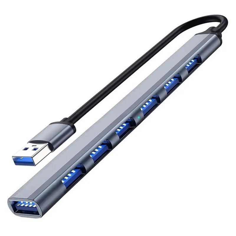 

Разветвитель USB 3,0, 7 портов, USB-разветвитель, расширитель, мульти-USB-порт, адаптер для ПК, ноутбука, компьютера, аксессуары