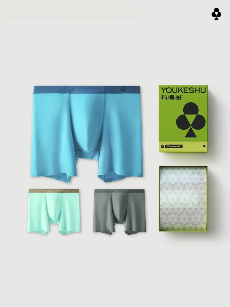 Мужское нижнее белье E-Grade с деревом мужские боксеры спортивные Удлиненные летние