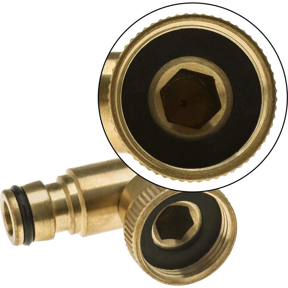 

Swivel Elbow Brass Gold Hose Reel Swivel Elbow Quick Connector For Hoselock Plug 3/4in BSP Female Tap Connector