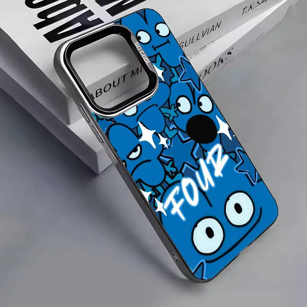 Фото Мультяшный чехол B-Bfdi B-Battle для iPhone 17, 16, 15, 14, 13, 12, 11 Plus, Pro Max, XS, цветной серебристый чехол-накладка для телефона №5