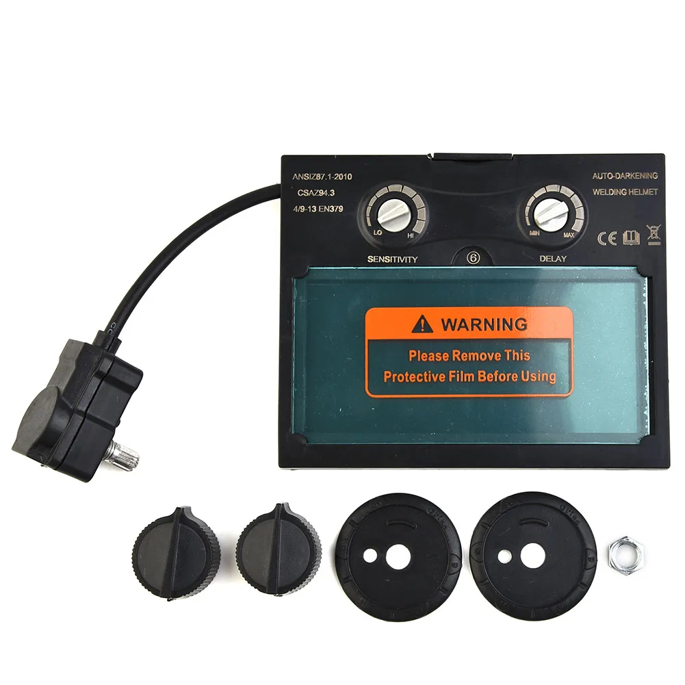 

Welding Mask Lens Solar Auto Darkening Welding Helmet Polish Len Filter Eye Goggles For Welding Machine Plasma Cutting Tool