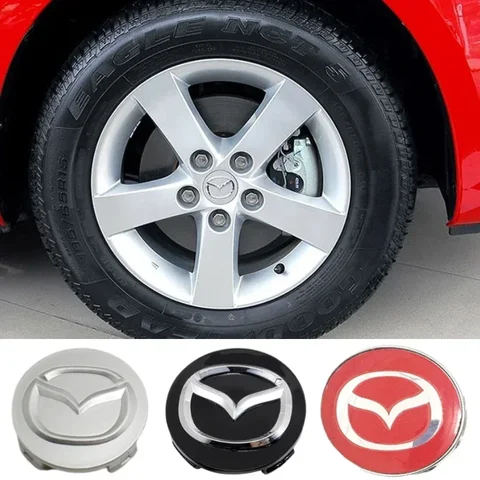 Колпаки центральной ступицы колес автомобиля 52/56/60 мм для Mazda CX5 3 6 2 Atenza MX3 CX3 323 626 RX8 RX7 Protege Axela Speed Tire Decoration