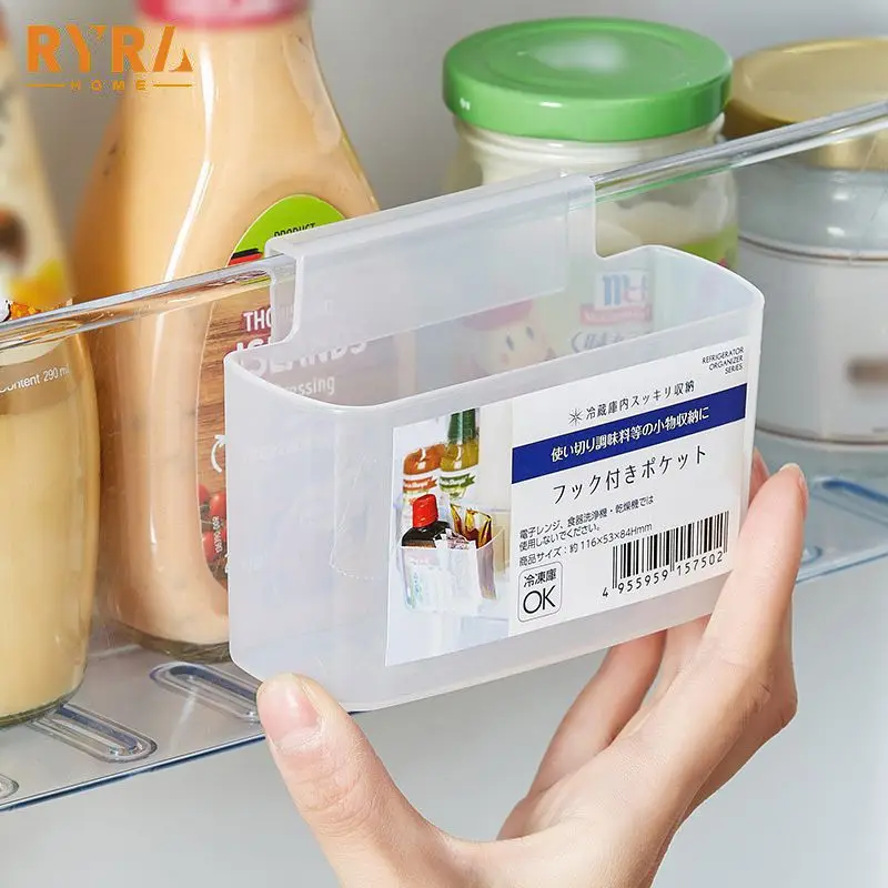 

Refrigerator Seasoning Storage Box Kitchen Goods Sauce Bag Rack Mini Storage Rack Holder Kitchen Organizer Storage Holder Rack