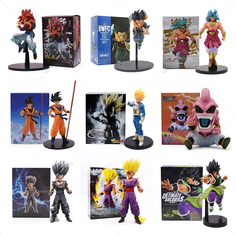 

Dragon Ball Z PVC Figure Anime Son Gokou Gohan Broli Gogeta Burdock Model Toys Aciton Figures Collectible For Kids Adult Gifts