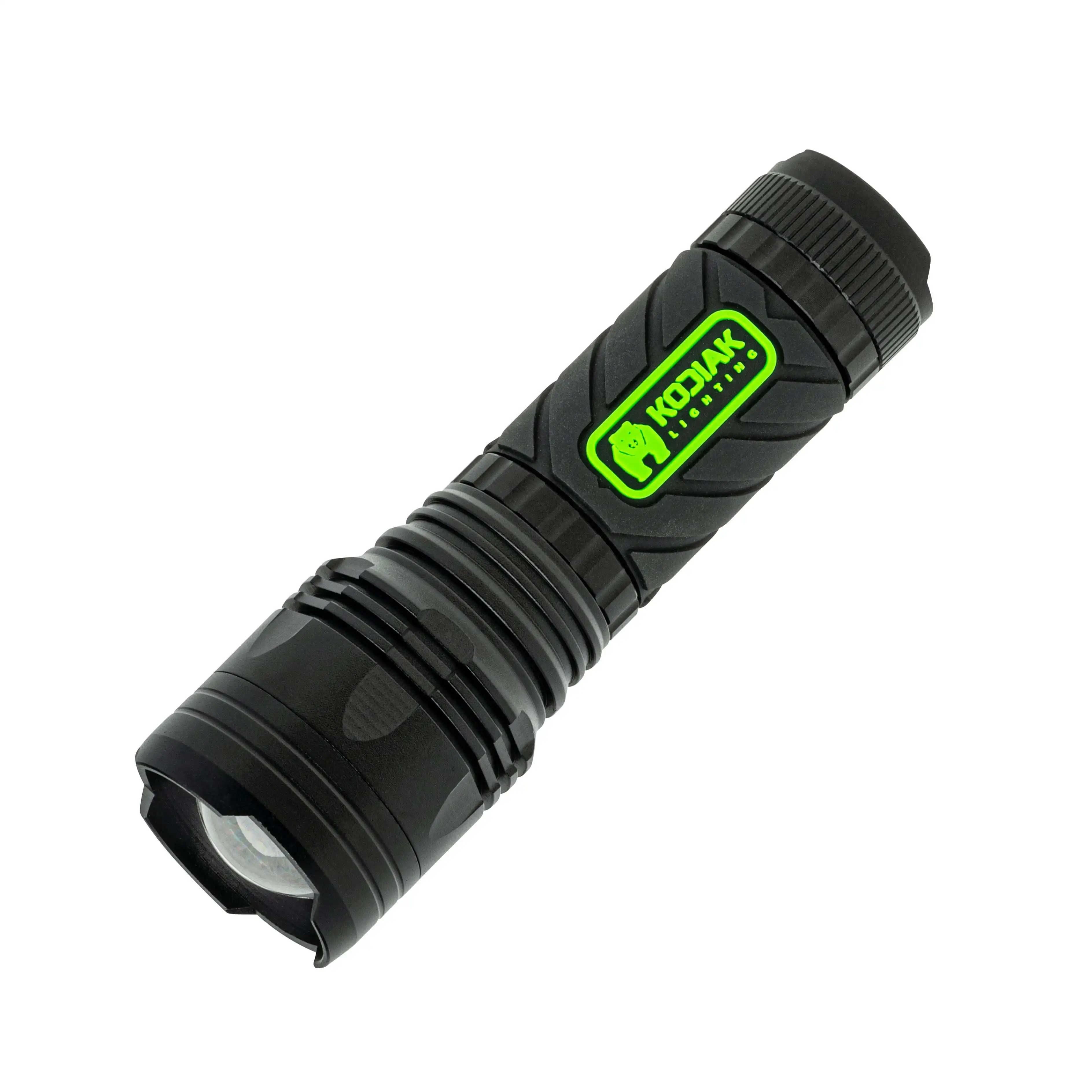 

1000 Lumen COB LED Rubber Grip Tactical Flashlight with 4 AAA Batteries
