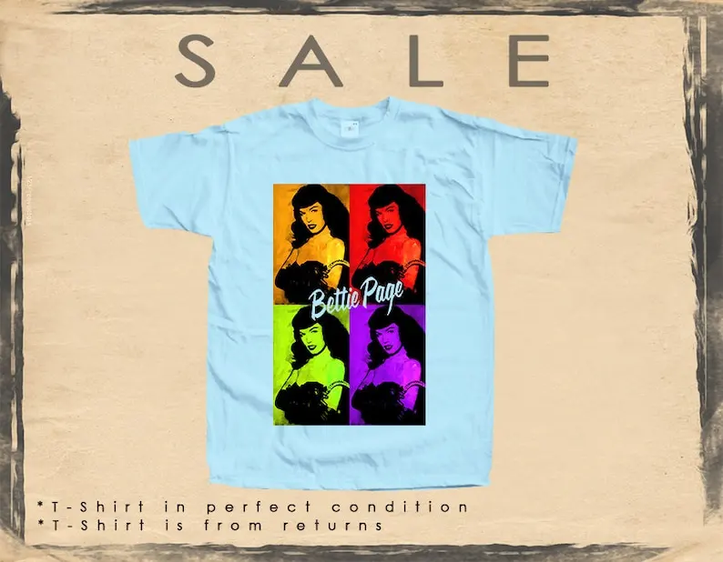 Винтажная футболка распродажа 177 размер страницы Bettie 2XL зеленый синий цвет