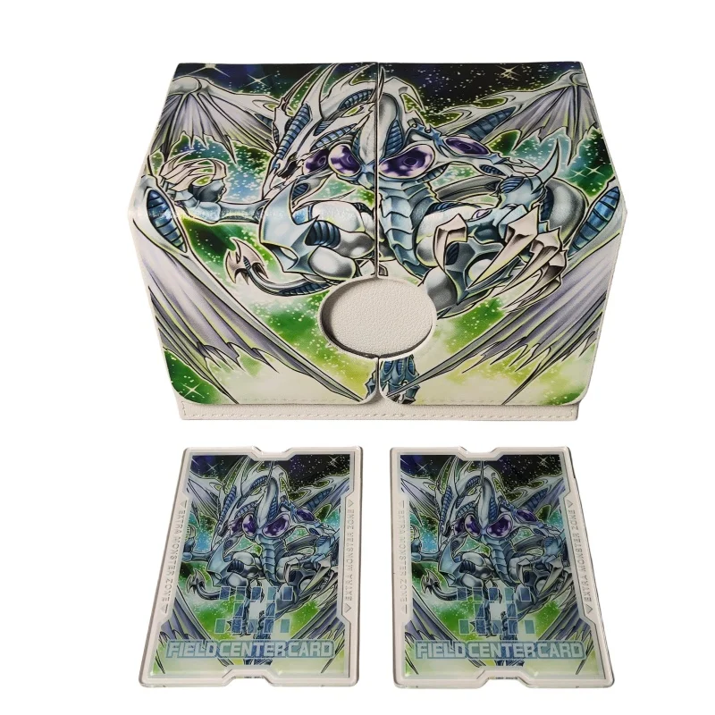 Yu-Gi-Oh чехол для карт Stardust кожа дракона DIY двухуровневая портативная коллекция