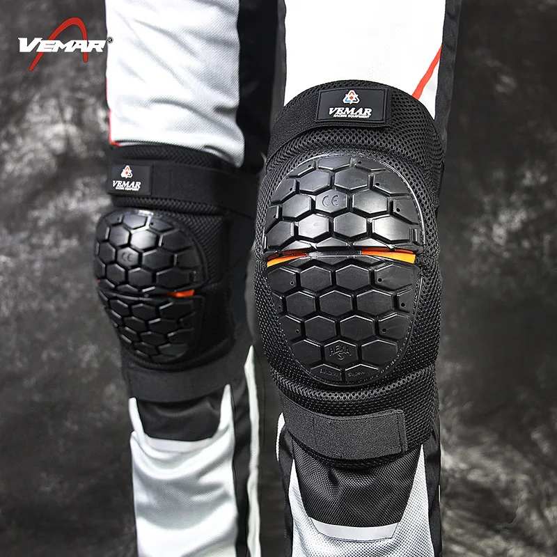 

Cheap High Quality VEMAR Motorcycle Knee Protector Summer Bike Knee Brace Anti-fall Leg Protection Riding Motocross Knee Pads