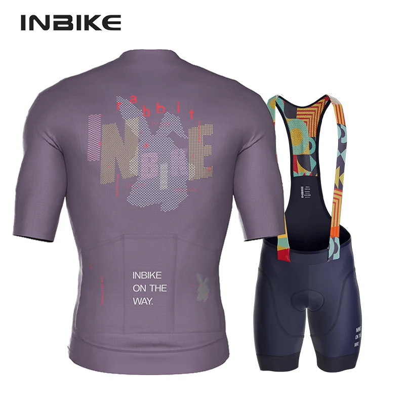 Мужской велосипедный комплект INBIKE дышащая велосипедная майка высокая