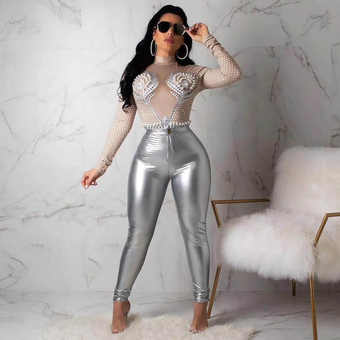 JIAHENG MUMU Women Winter Velvet Thick Faux Pu Leather Leggings High Waist Stretch Skinny Pants Sexy Push Up Pencil Trousers 3XL