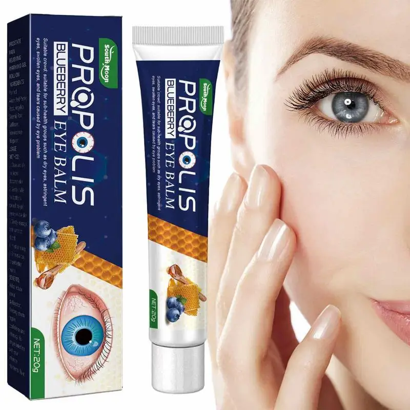 

Natural Eye Cream Propolis Blueberry Extract Firmness Moisturizing Eye Balm Remove Dark Circles Anti-Wrinkle Anti-Puffiness