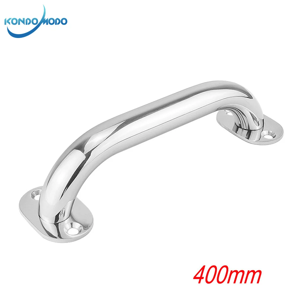 

400mm Marine Grade 316 Stainless Steel Grab Handle Door Handrail Grip Rail Grab Bar Handle Boat Hatch Yacht Accessories Hardware