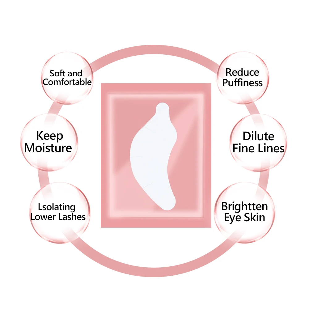 Патчи под глаза гидрогелевые для наращивания ресниц 100 пар |