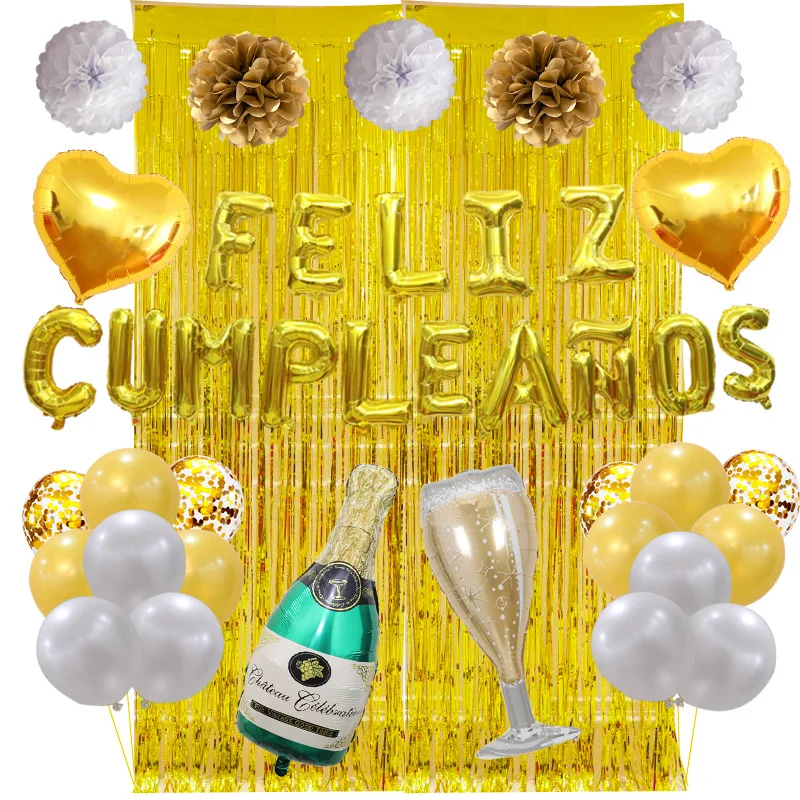 

16-дюймовый семейный украшение для вечевечерние, Feliz Cumpleanos