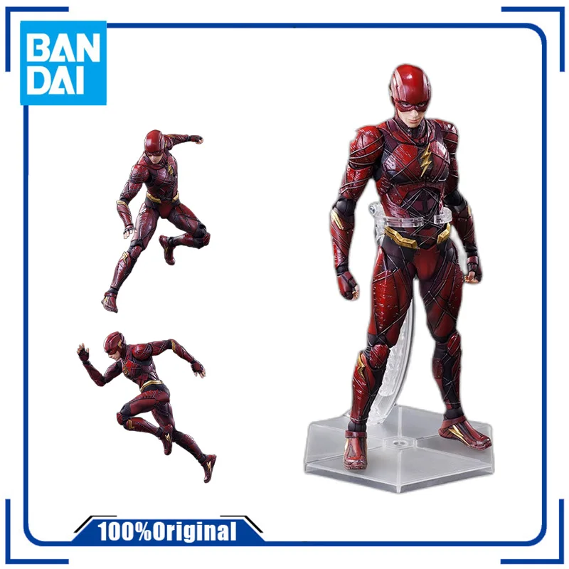 

Bandai Justice League Batman 2nd Generation Flash Anime Action Figures Toys for Kids Christmas Gift Collectible Model Ornaments