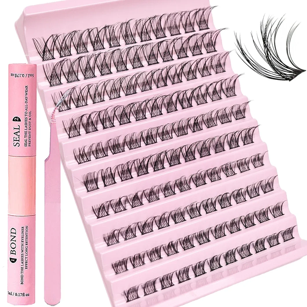 Набор для наращивания ресниц сделай сам 110 шт. отдельные кластеры 30D40D 8-16 мм