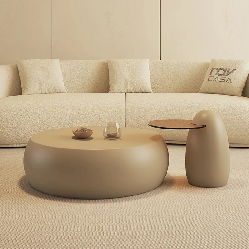 

Design Living Room Bedroom Coffee Table Luxury Modern Minimalist Round Coffee Table Dinning Center Kaffee Tische Decorative