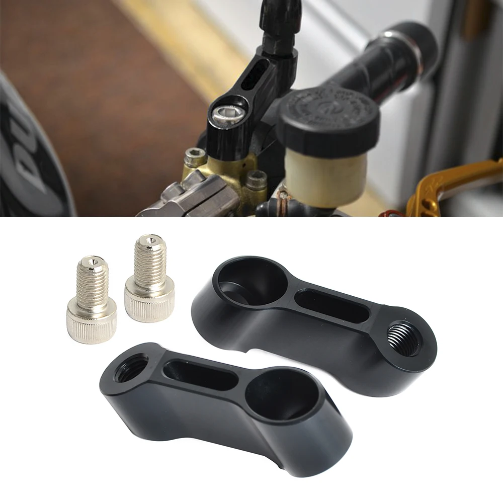 

10mm X 1.25mm Pitch CNC Motorcycle Rearview Mirrors Extension Riser Extend Adapter Bracket For KTM Yamaha Suzuki Kawasaki BMW