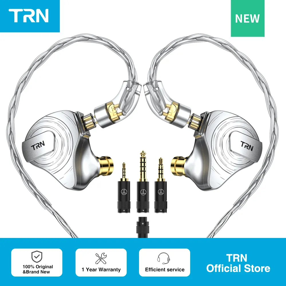 Enlarge TRN ST5 4BA+1DD Hybrid Hanging In Ear Headset 10 Drivers Unit HIFI DJ Monitor Earphone Earbuds Noise Cancelling For BAX Kirin