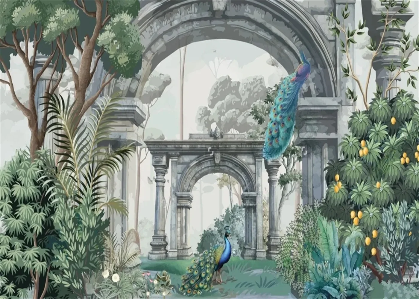 

Шелковые индивидуальные обои Beibehang Юго-Восточной Азии