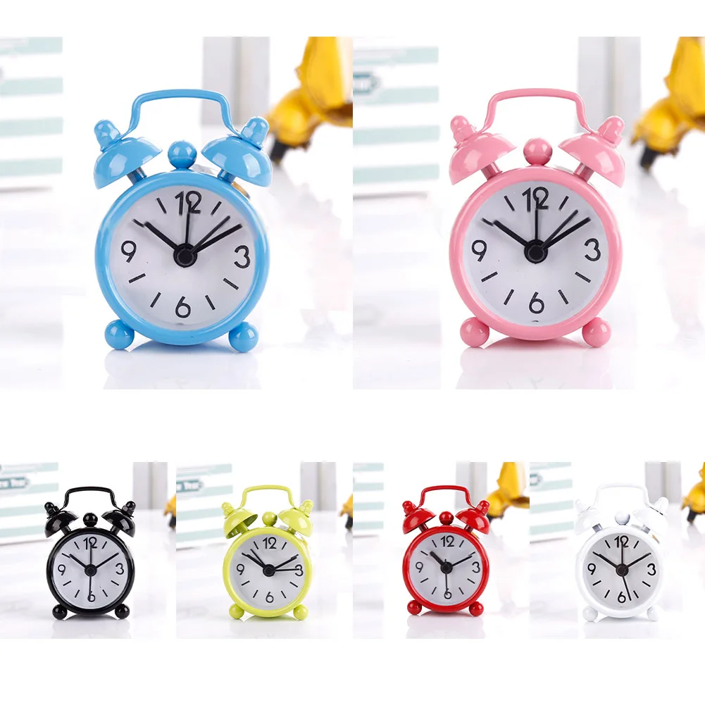 

Alarm Clock Home Decoration Classic Double Bell Alarm Clock Movement Bedside Night 4CM Bedroom Bedside Tabletop Decor