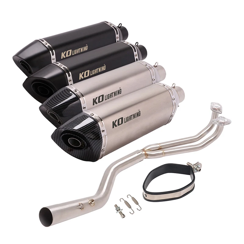 

51mm Motorcycle Exhaust System Muffler Pipe Front Connect Link Tube For SYM MAXSYM TL500 2019-2021 Years Bike
