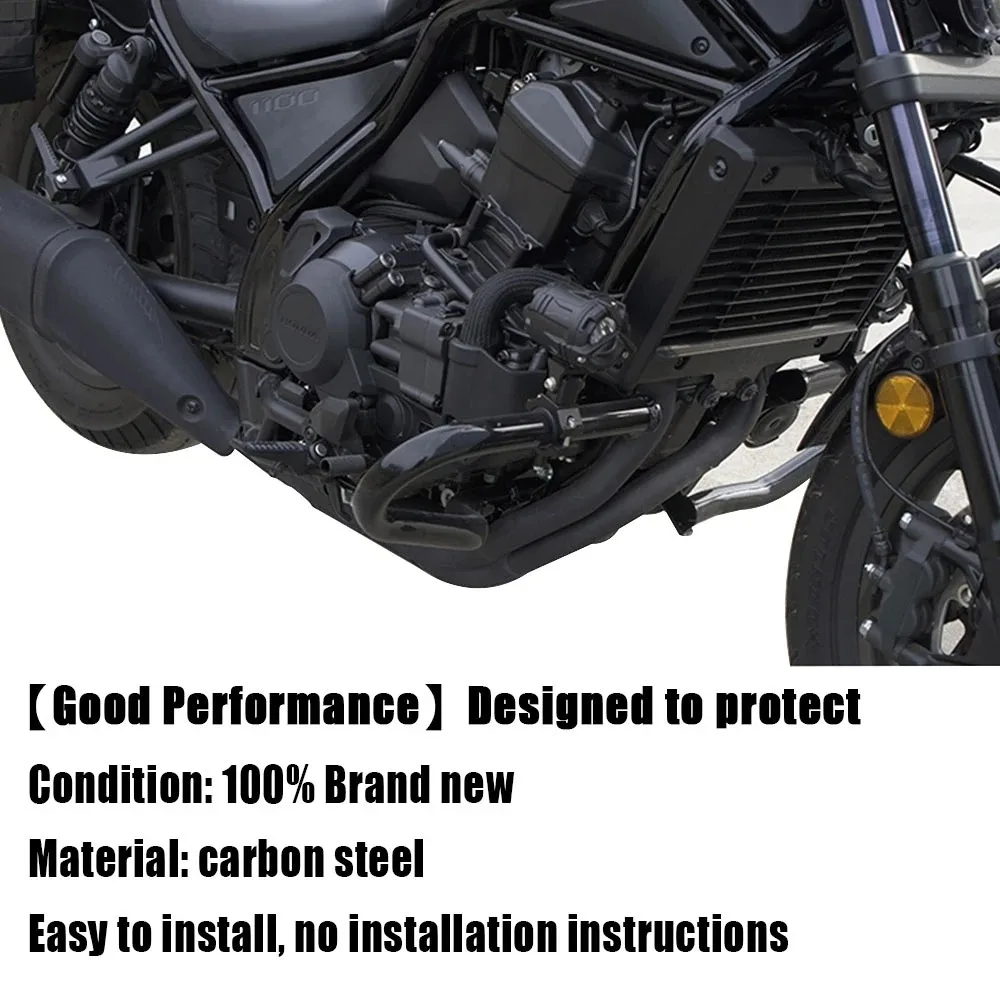 Фото Для Honda Rebel 1100 CMX1100 CMX 1100 2024 2023 2022 2021: Комплект передних нижних защитных дуг двигателя (защита от падений) c1 №4