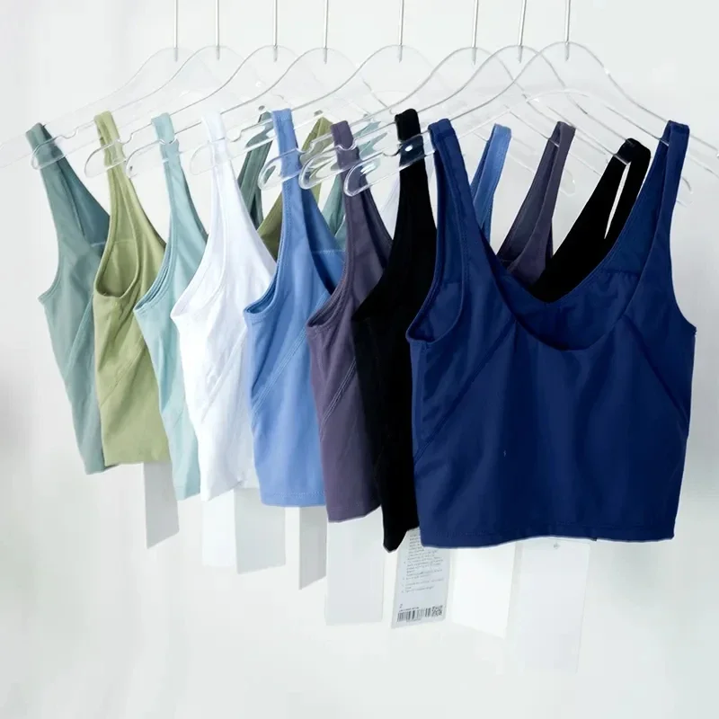 Женский спортивный бюстгальтер с открытой спиной ударопрочный для бега йоги