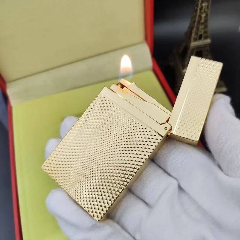 Новинка старинная зажигалка с ярким звуком латунная оболочка ветрозащитная