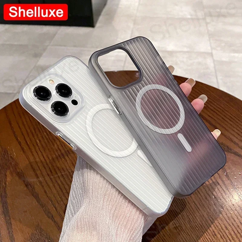 Прозрачный силиконовый чехол Shelluxe для iPhone 16 15 14 13 12 Pro Max матовый беспроводной