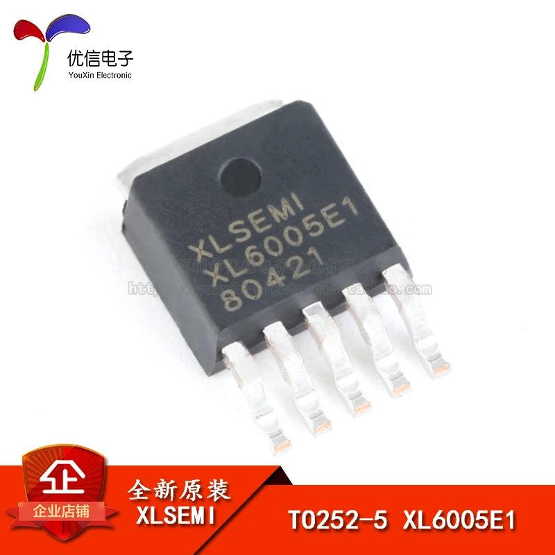 

10pcs/lot Home furnishings XL6005E1 TO252-5 4 a 60 v 180 KHZ booster LED constant current drive chip