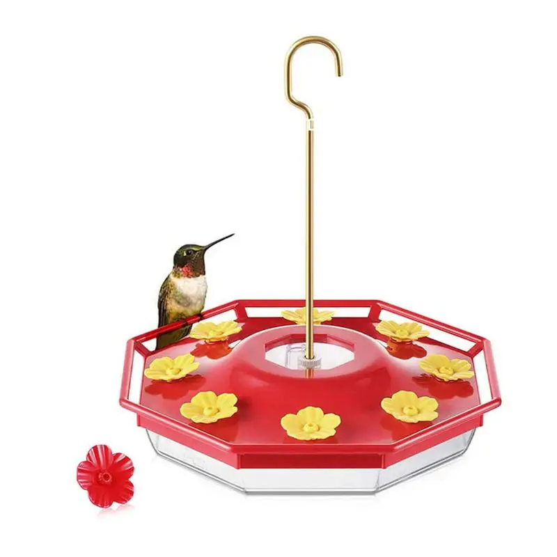 

Bird Feeder For Hummingbirds 18oz Red Leak Proof Humming Bird Feeder Bird Supplies Easy To Clean For Patios Gardens Yards
