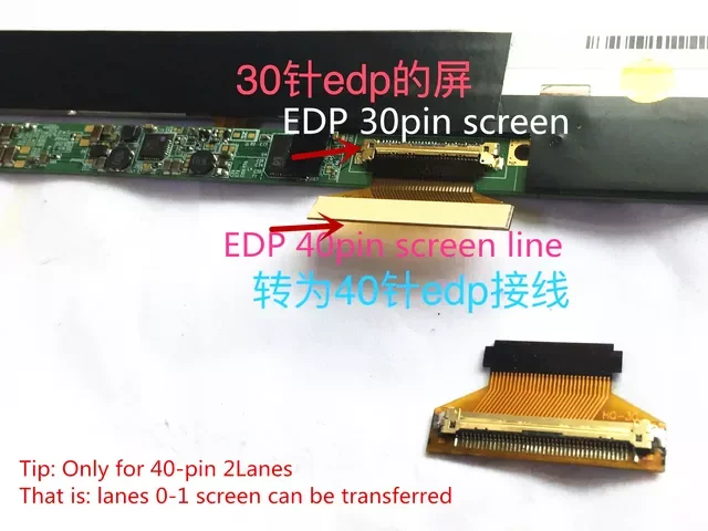 

LED EDP 30pin to 40pin converter cable adapter EDP 40pin to 30pin connector
