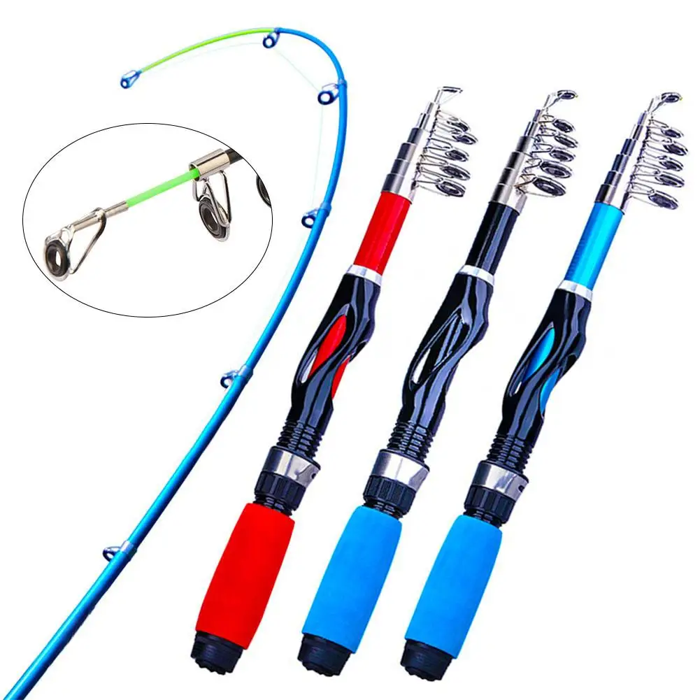

1/1.5m Portable Mini Fishing Rods Lightweight Telescopic Long-casting Fishing Pole For Carp Bass Trout